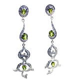 Araya Green Gemstone Stud Earrings for Everyday Glam